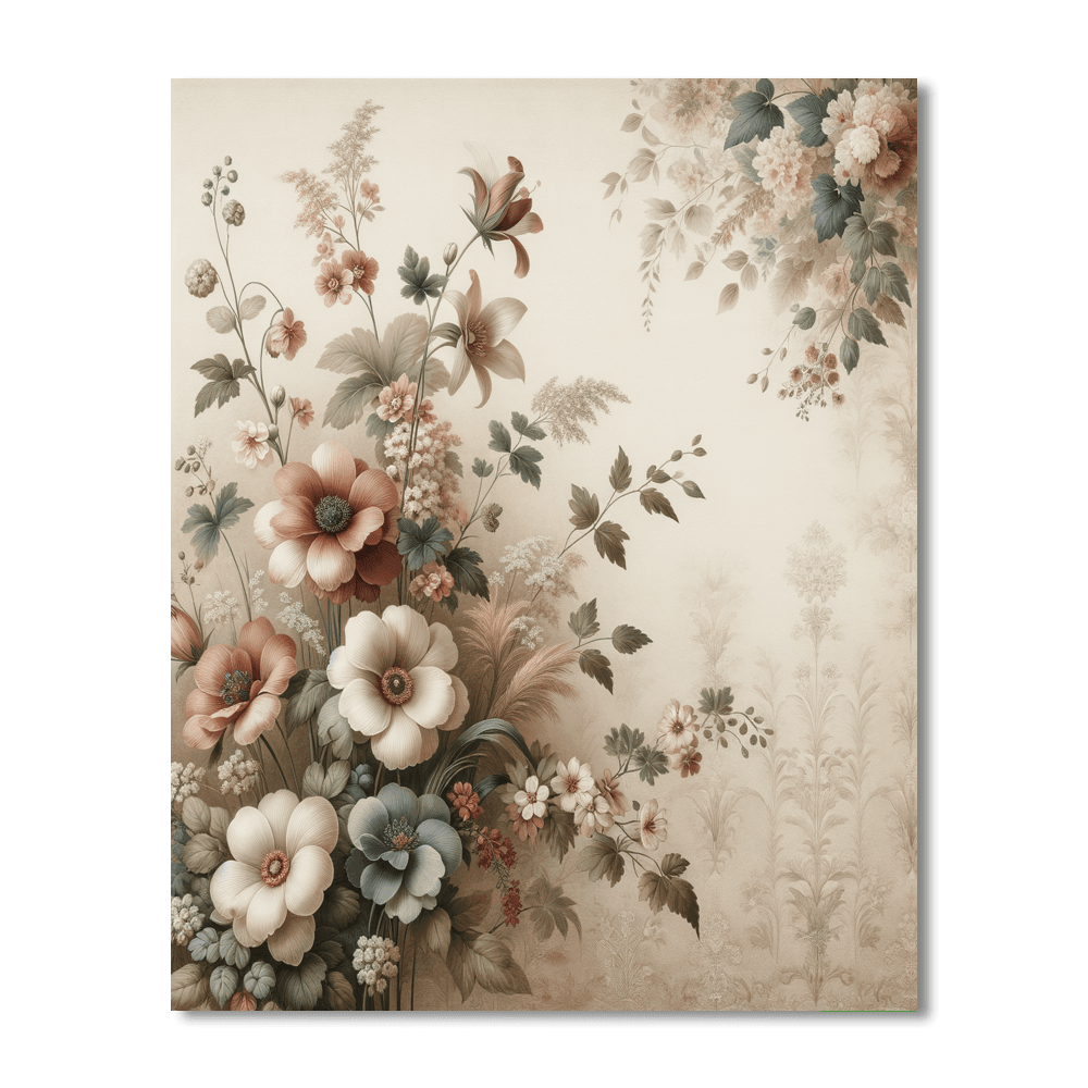 Vintage Floral Affair Paint By Number