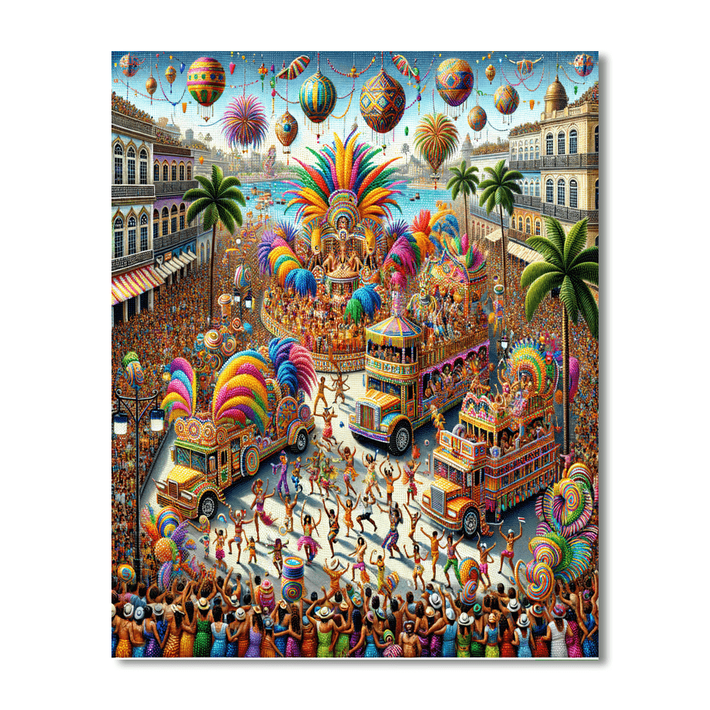 Carnaval De Salvador Numbered Painting Kits