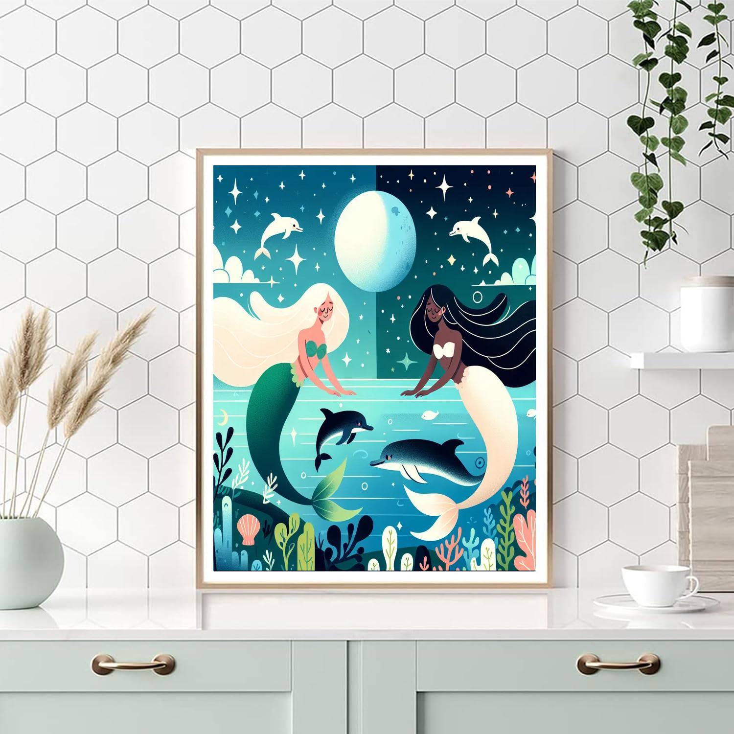 Enchanted Lagoon Paint By Numbers Art