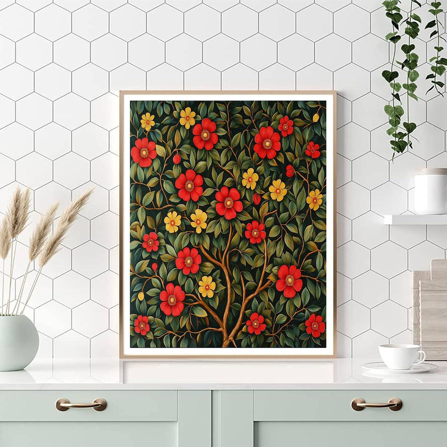 Frida Kahlo Inspired Mystic Blooms  Numbered Painting Kits