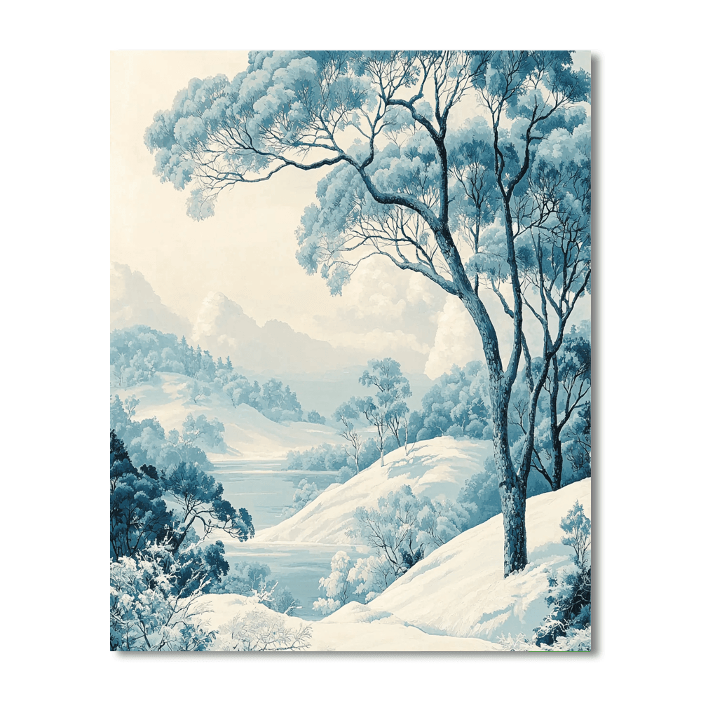 Friedrich Inspired Frosty Landscapes  DIY Paint By Numbers
