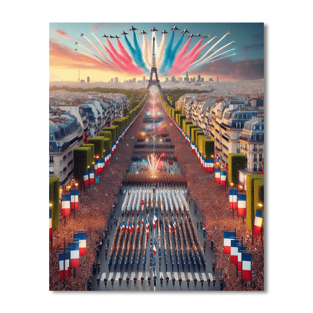 Fête De La Bastille - Paris, France Paint By Number