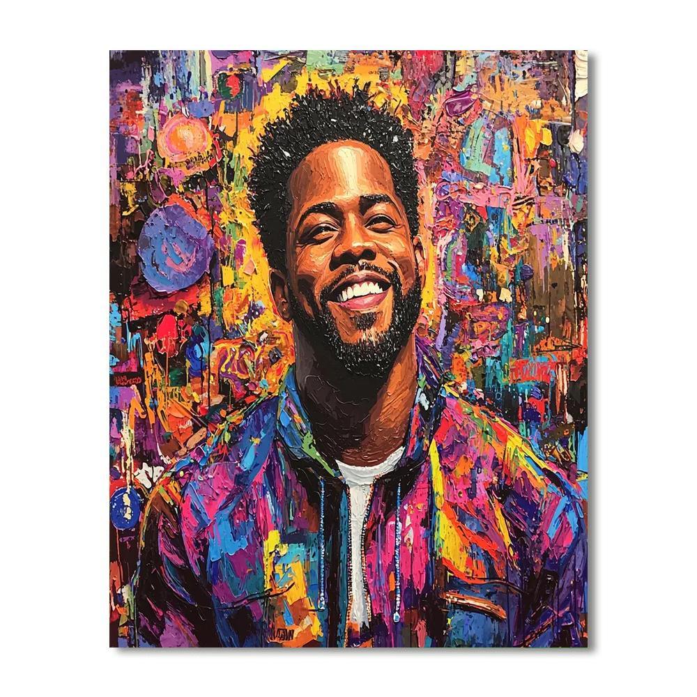 Kevin Hart: The Comedic Dynamo On A Quest For Laughter Number Painting