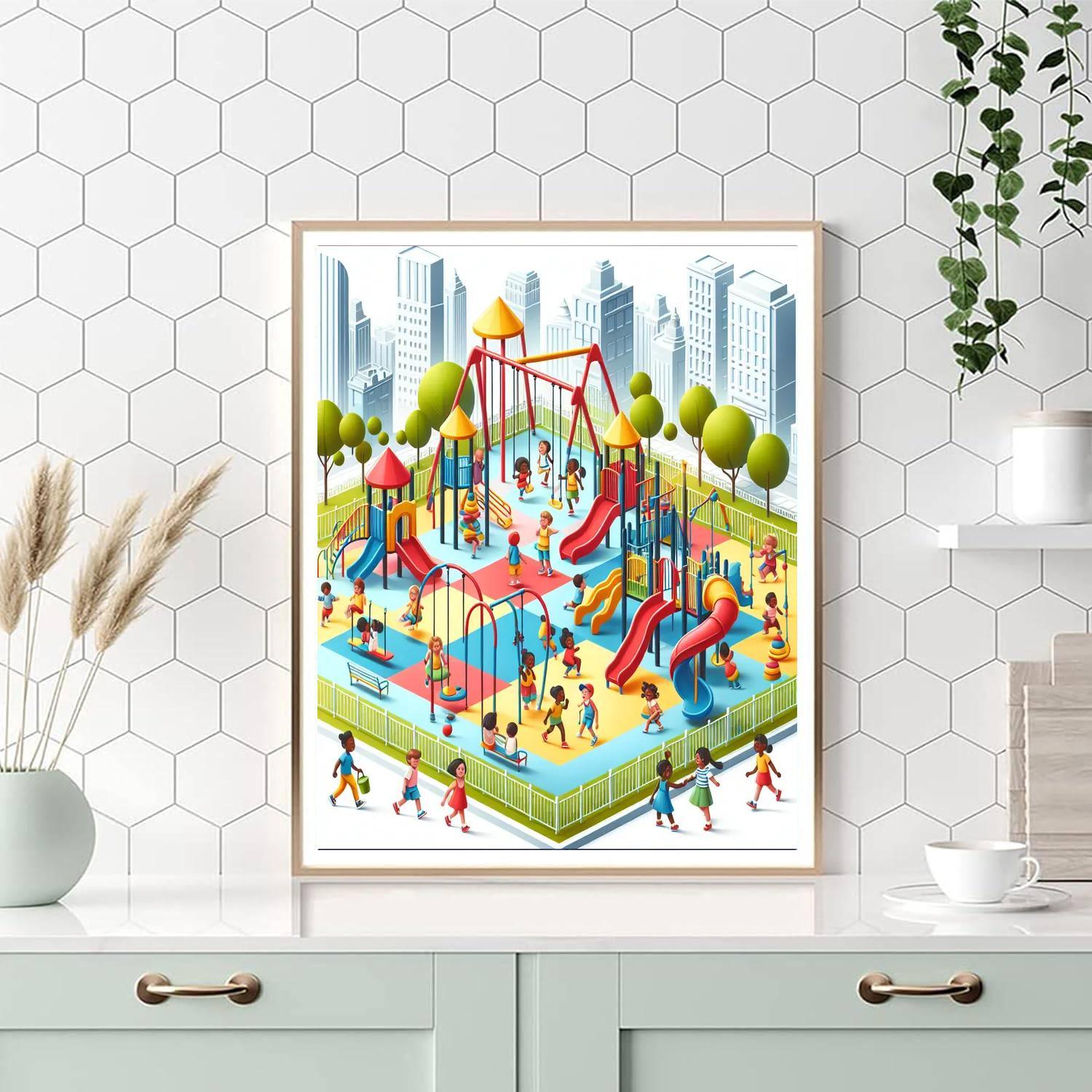 Artistic Playground Painting By Numbers Kit