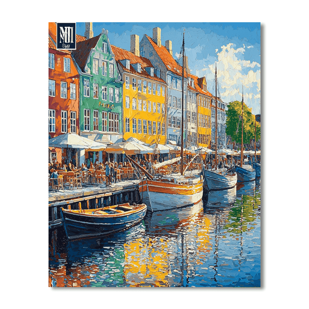 Nyhavn Canal DIY Paint By Numbers