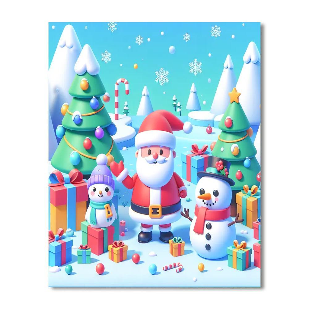 Merry Christmas Cheer Numbered Painting Kits