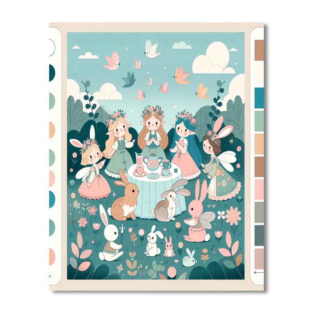 Magical Fairyland Picnic Numbered Painting Kits