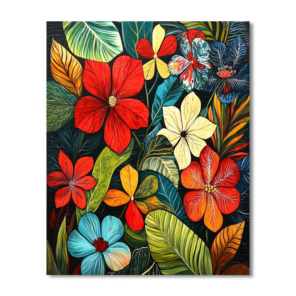 Frida Kahlo Inspired Resilient Bloom  Painting Number Kit