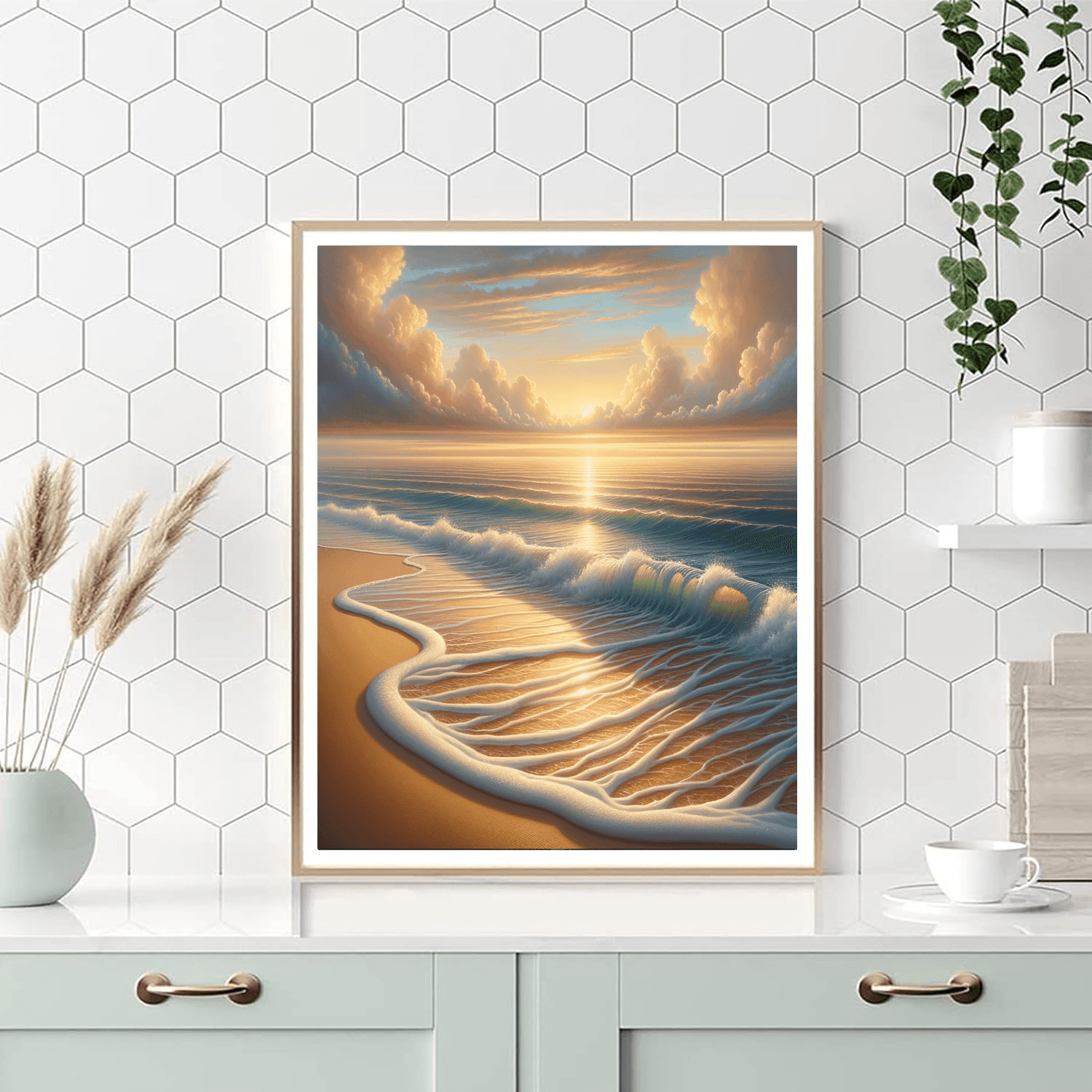 Gentle Waves At Sunrise Paint By Numbers