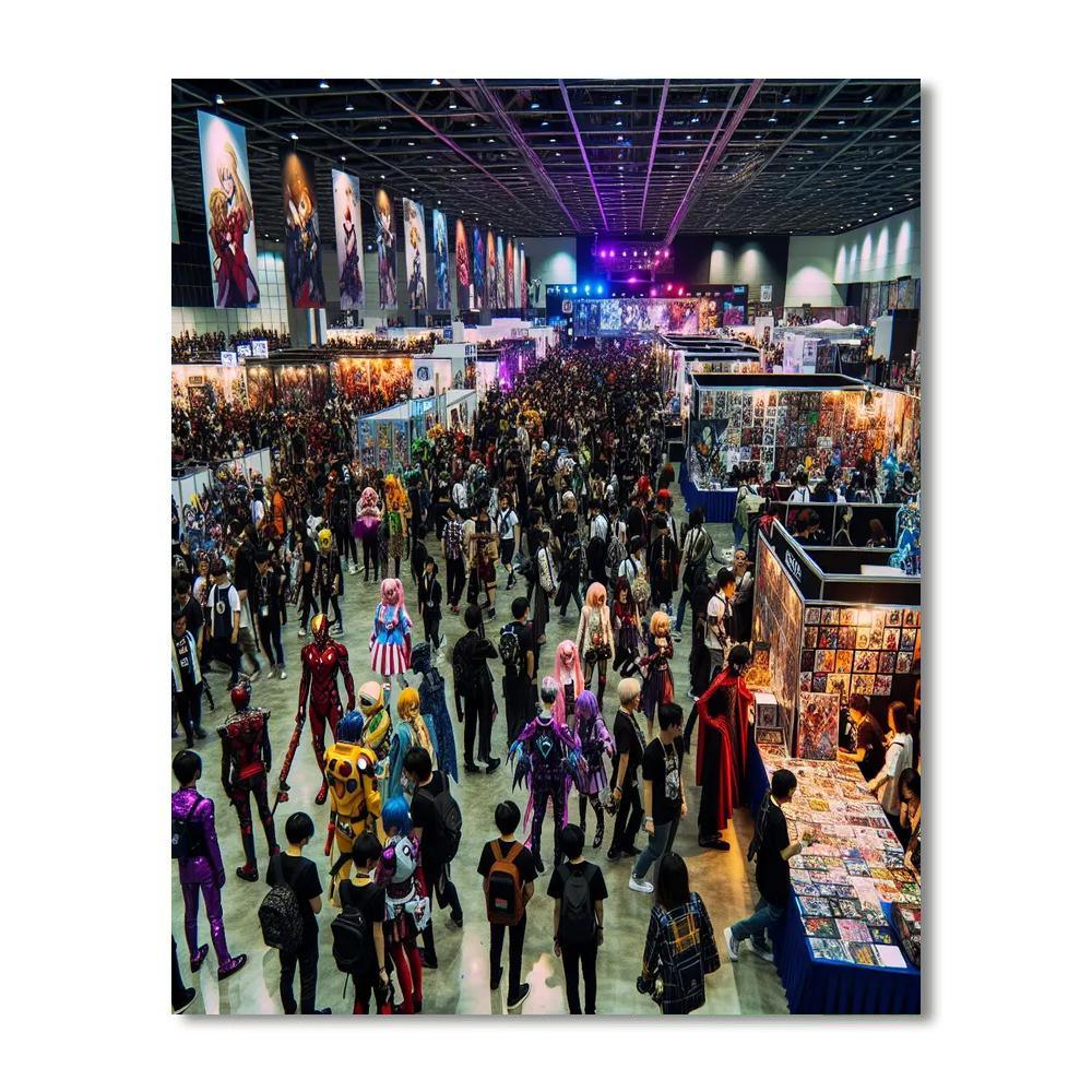 San Diego Comic-con International Paint By Numbers Art