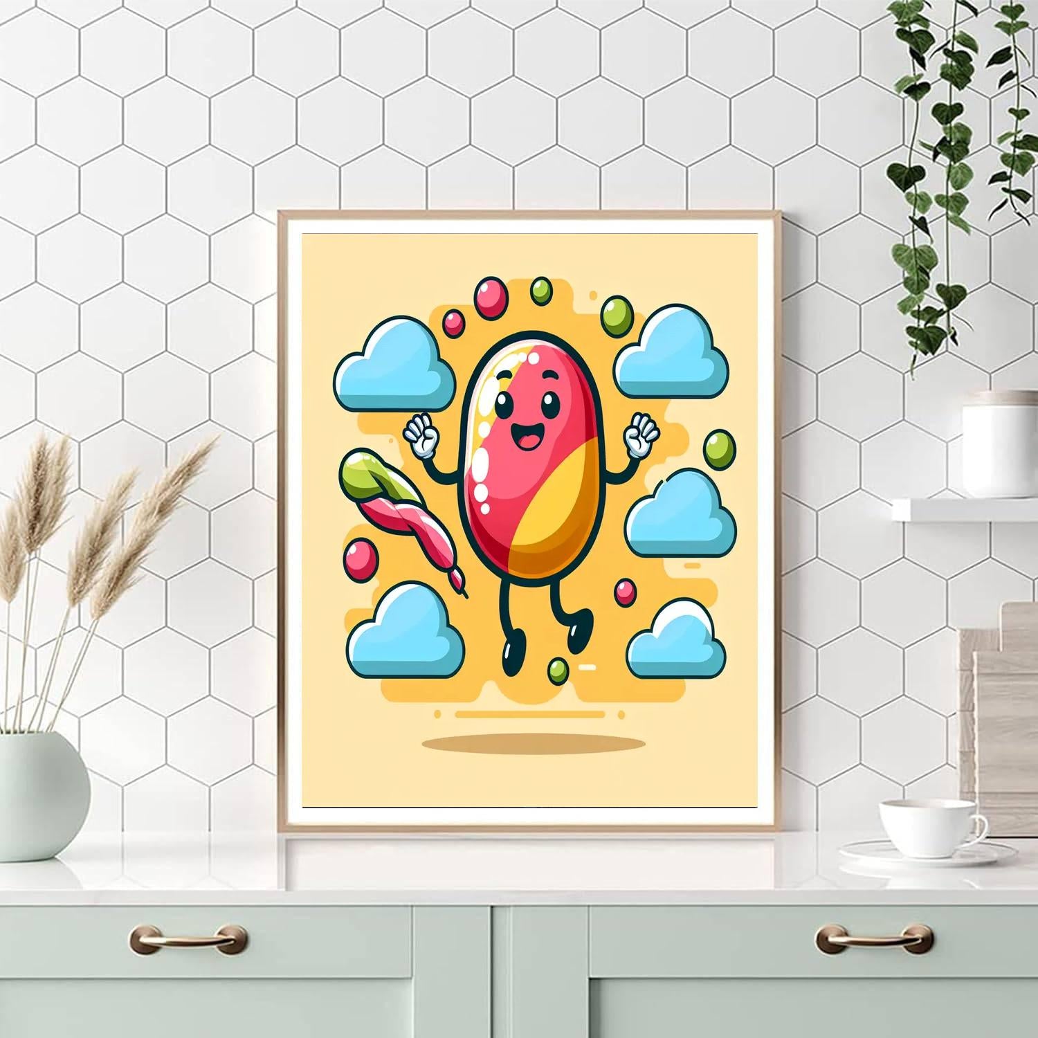 Jumping Jellybean DIY Paint By Numbers