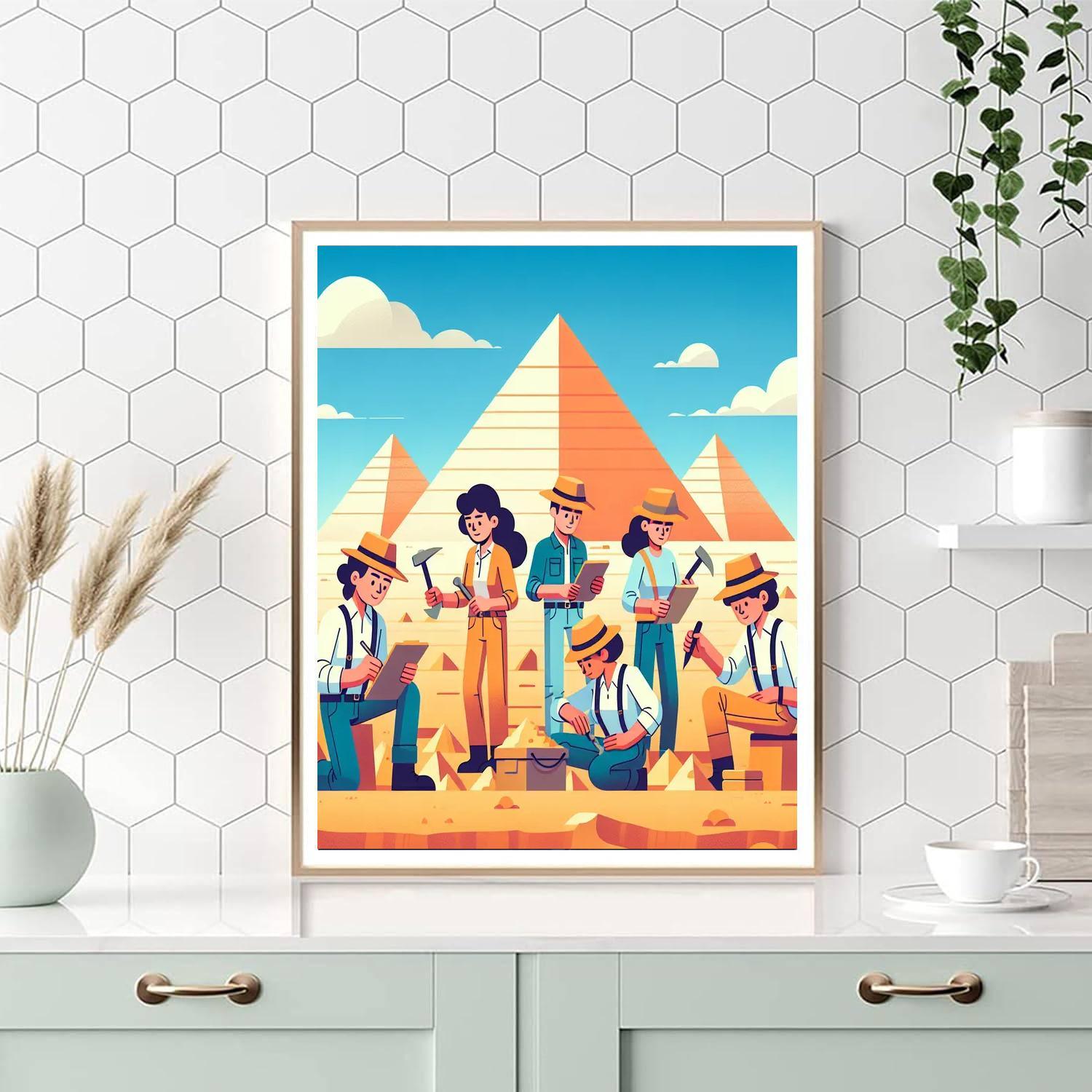 Mystery Of The Pyramids Paint By Color