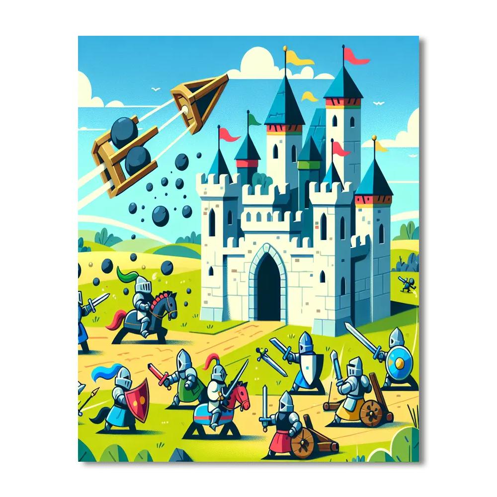 Castle Siege Playtime Numbered Painting Kits