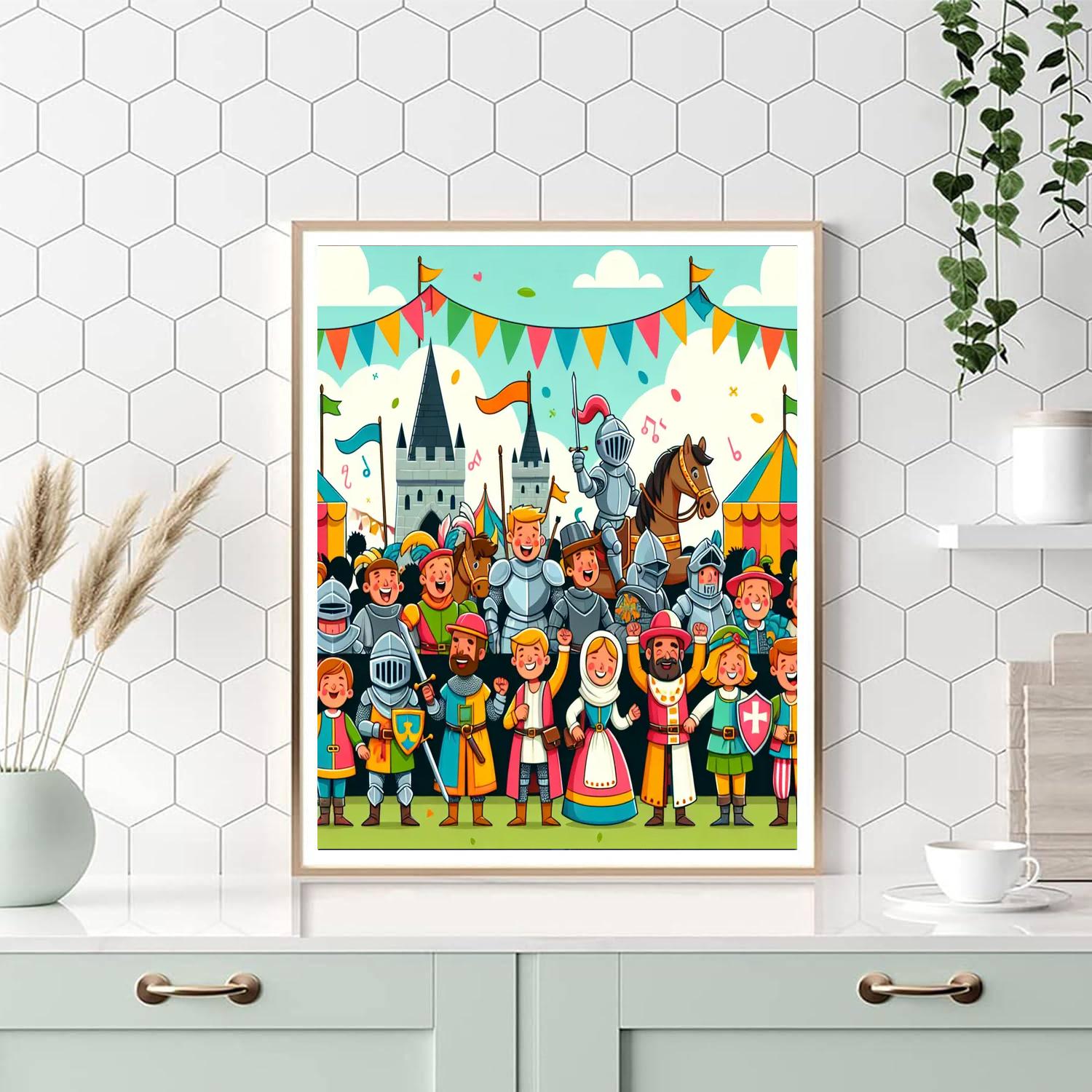 Merry Medieval Merriment Paint By Numbers