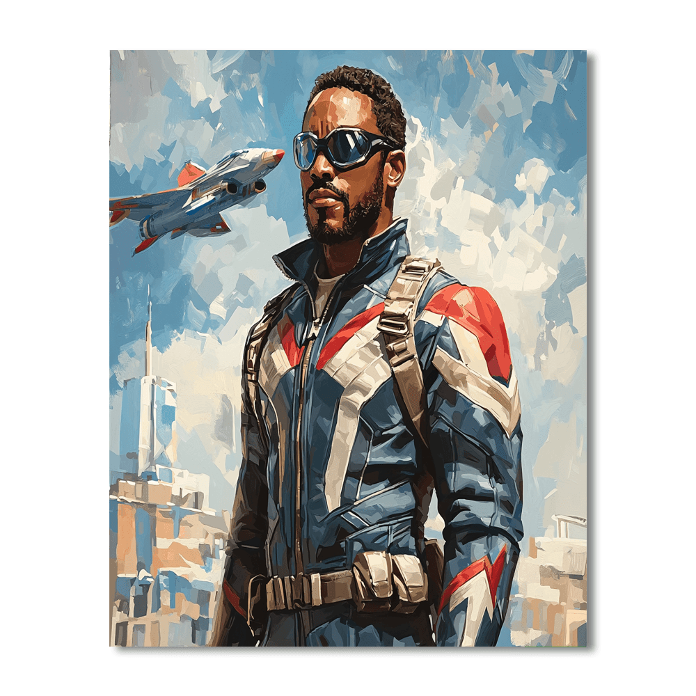 Anthony Mackie: The Unbreakable Spirit Of Falcon Painting By Numbers Kit