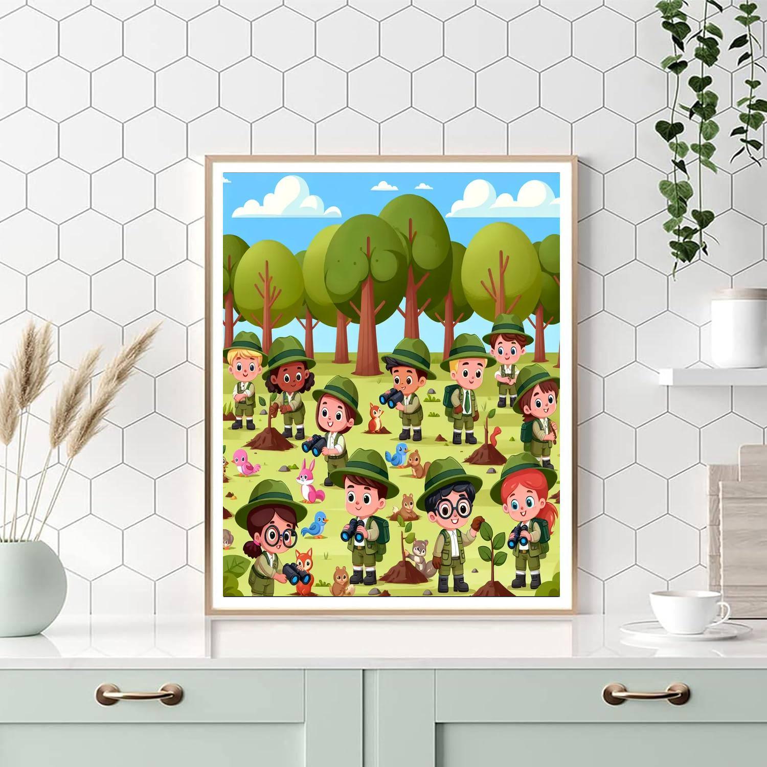 Eco Forest Rangers Paint By Numbers