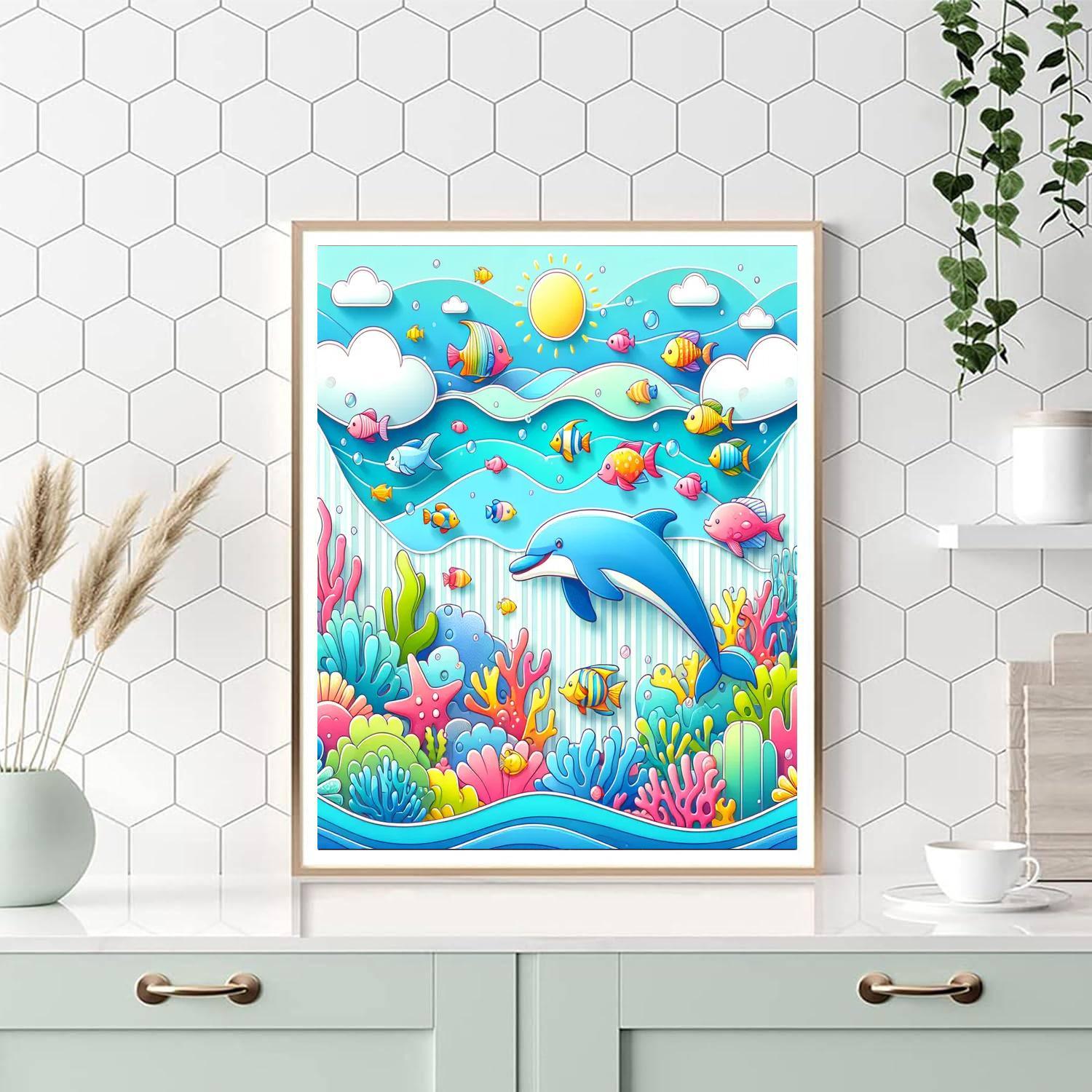Dreamy Underwater Adventure Paint By Numbers Art