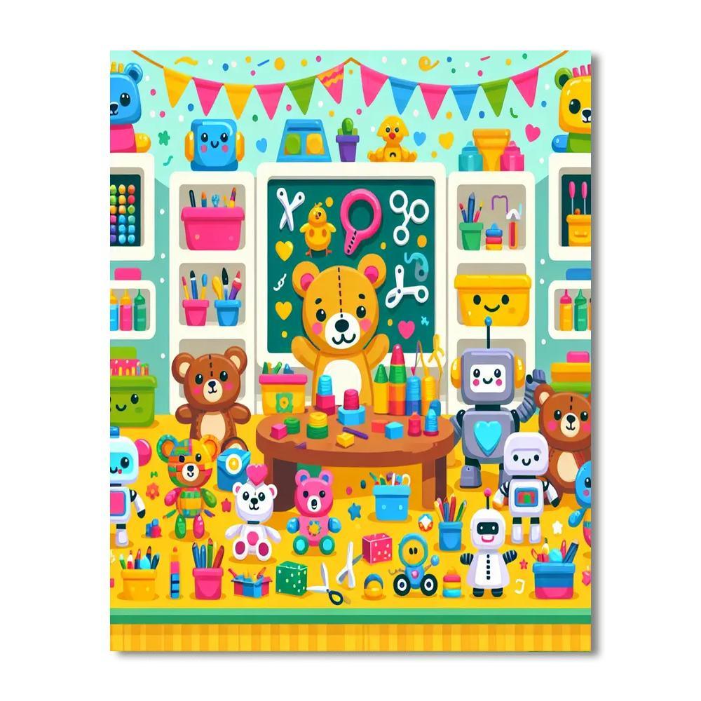 Charming Toy Workshop Paint By Numbers Kits
