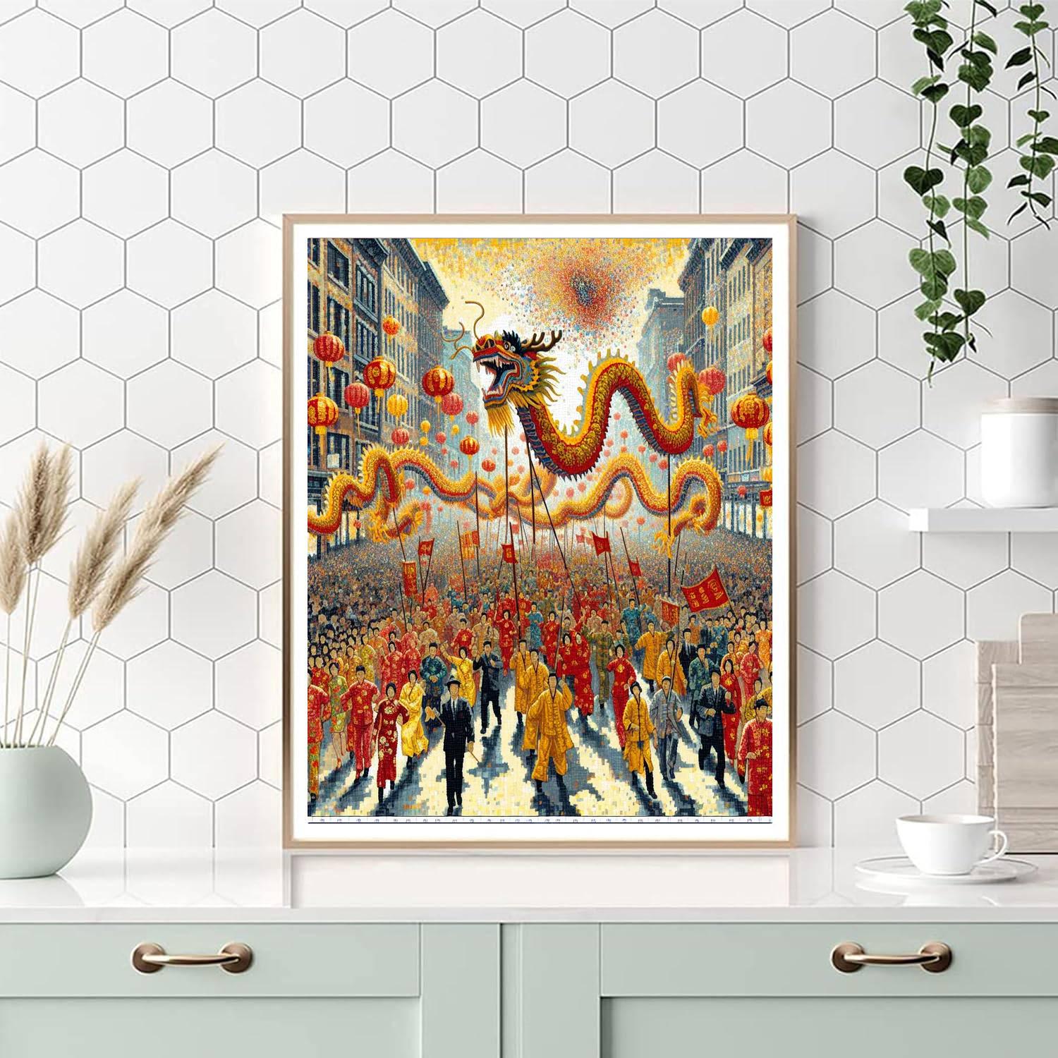 Chinese New Year Parade - China Paint By Number