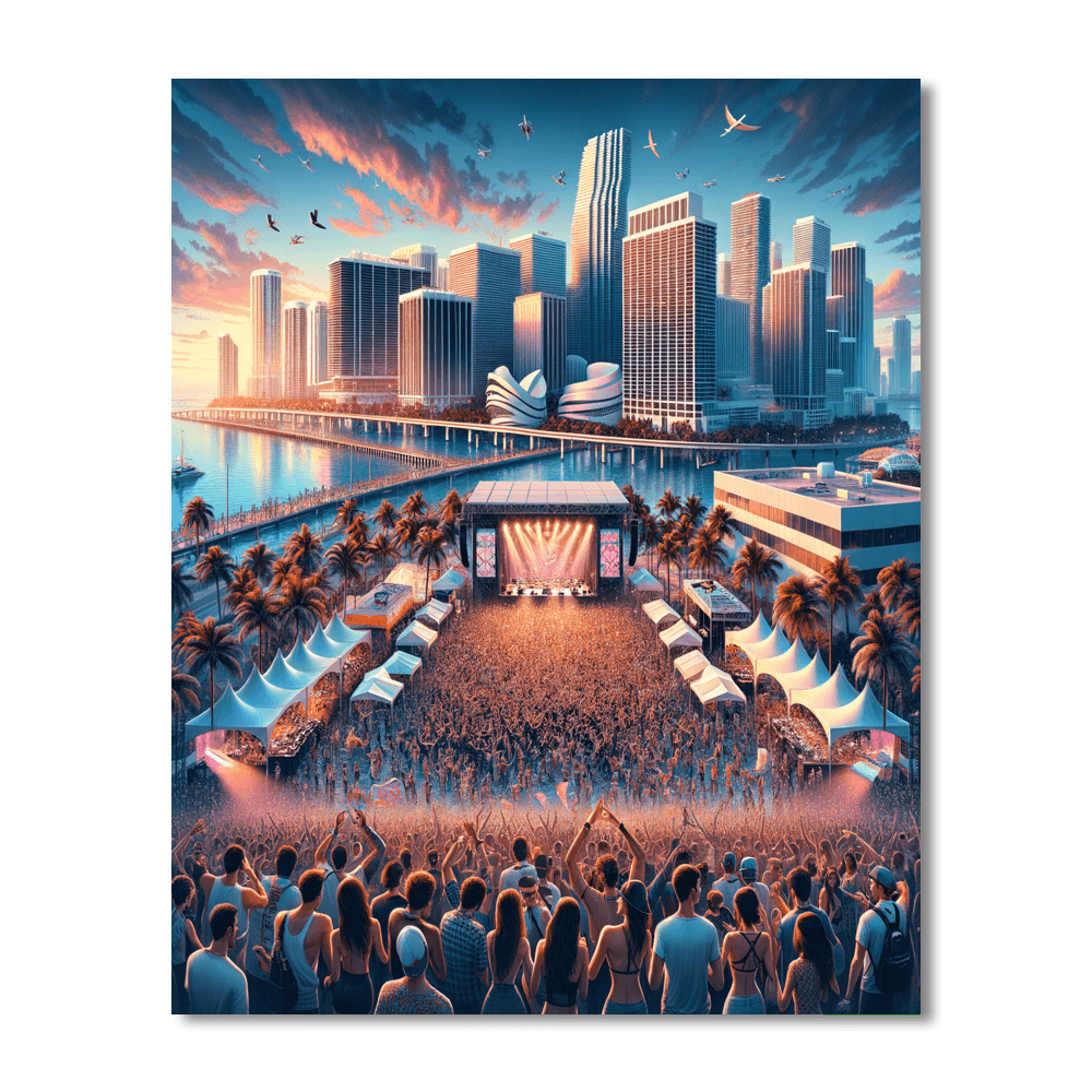 Winter Music Conference - Miami, Usa Painting By Numbers Kit