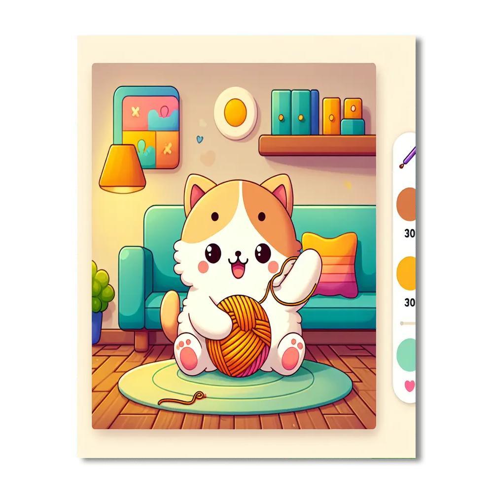 Adventurous Kitten Paint By Numbers Kits