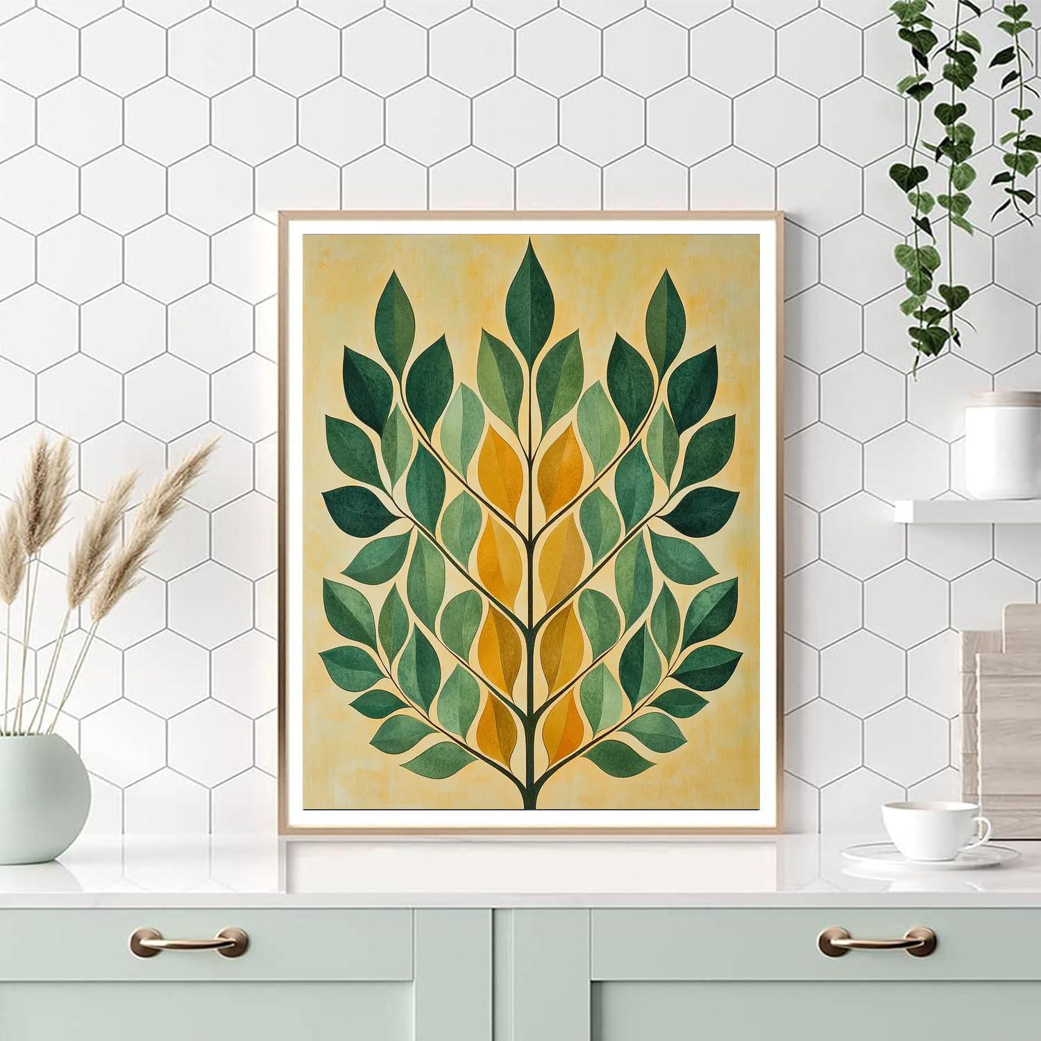 Nandalal Bose Inspired Nature's Symmetry  Painting Number Kit