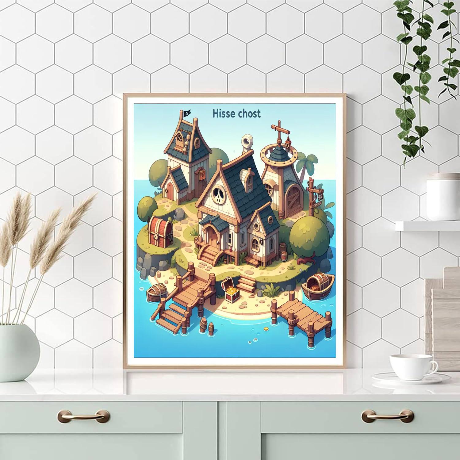 Pirate's Hideaway Number Painting