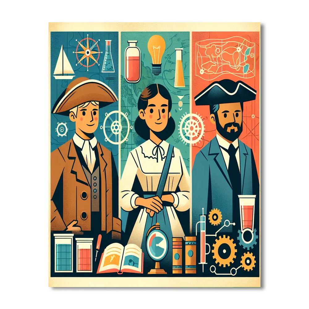 Historic Heroes Adventure Painting By Numbers Kit