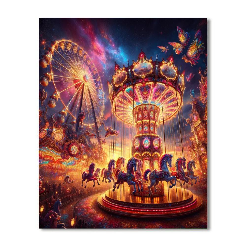 Colorful Carnival Fantasy Paint By Color