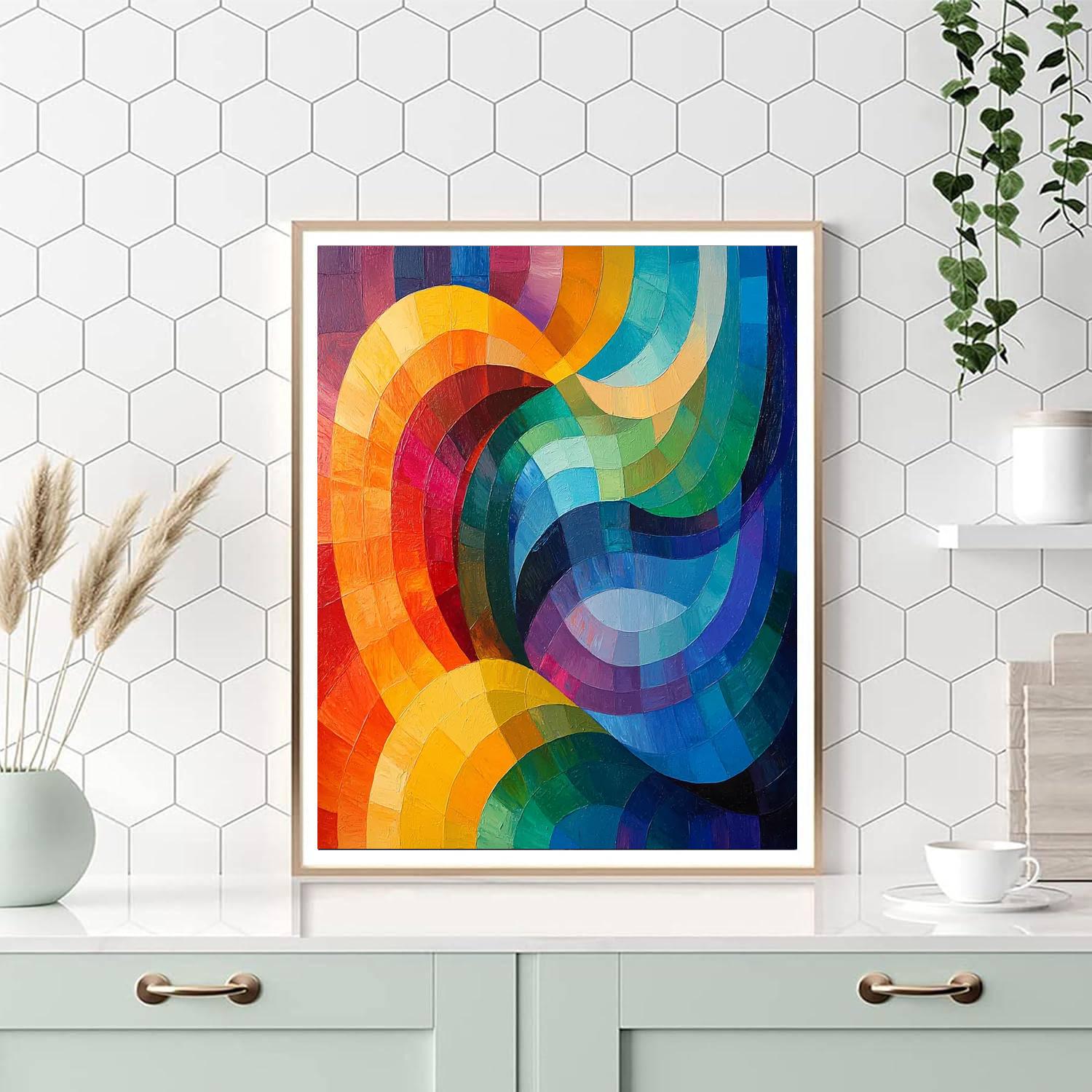 Paul Klee Inspired Flowing Inspirations  Painting Number Kit