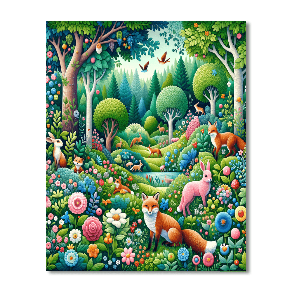 Fantasy Woodland Escape Paint By Numbers Art
