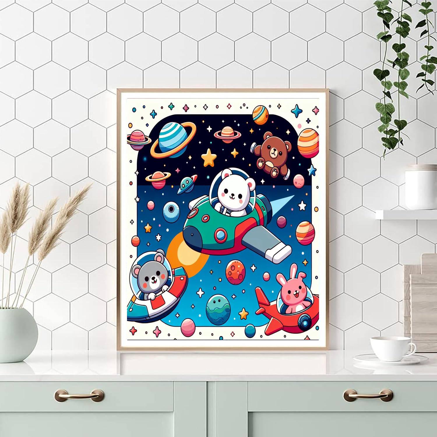 Space Animals Galactic Journey Paint By Number