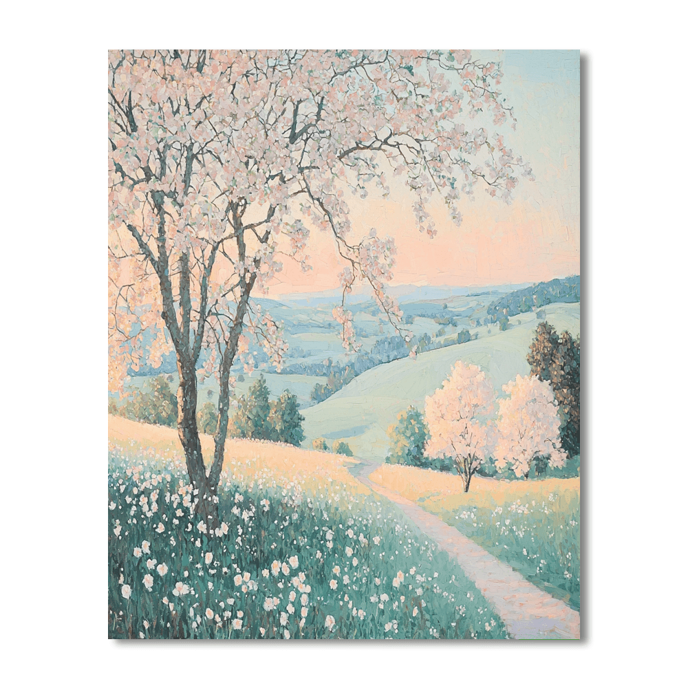 Mary Cassatt Inspired Pastel Spring Symphony  Paint By Color