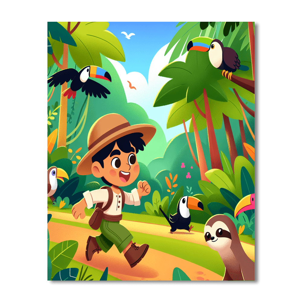 Rainforest Expedition Adventure Paint By Color