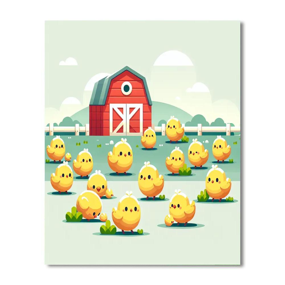 Chirpy Chicks Numbered Painting Kits