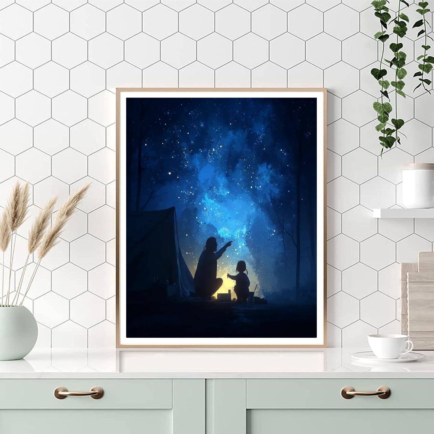 Celestial Bonds Of Love Painting Number Kit