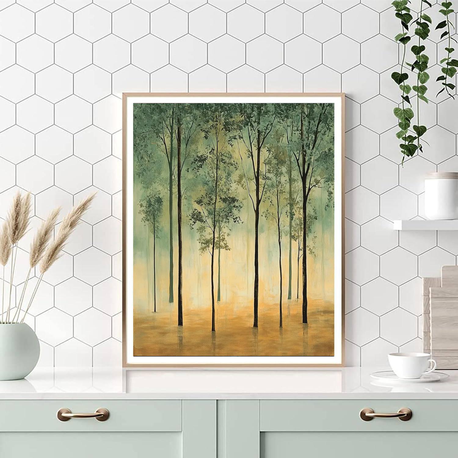 Leonardo Da Vinci Inspired Silent Grove  Paint By Numbers Art