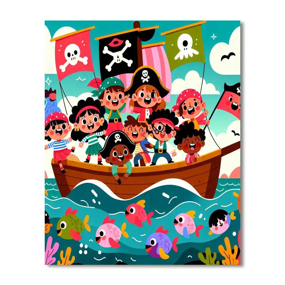 Sailing The Seas Of Imagination Number Painting