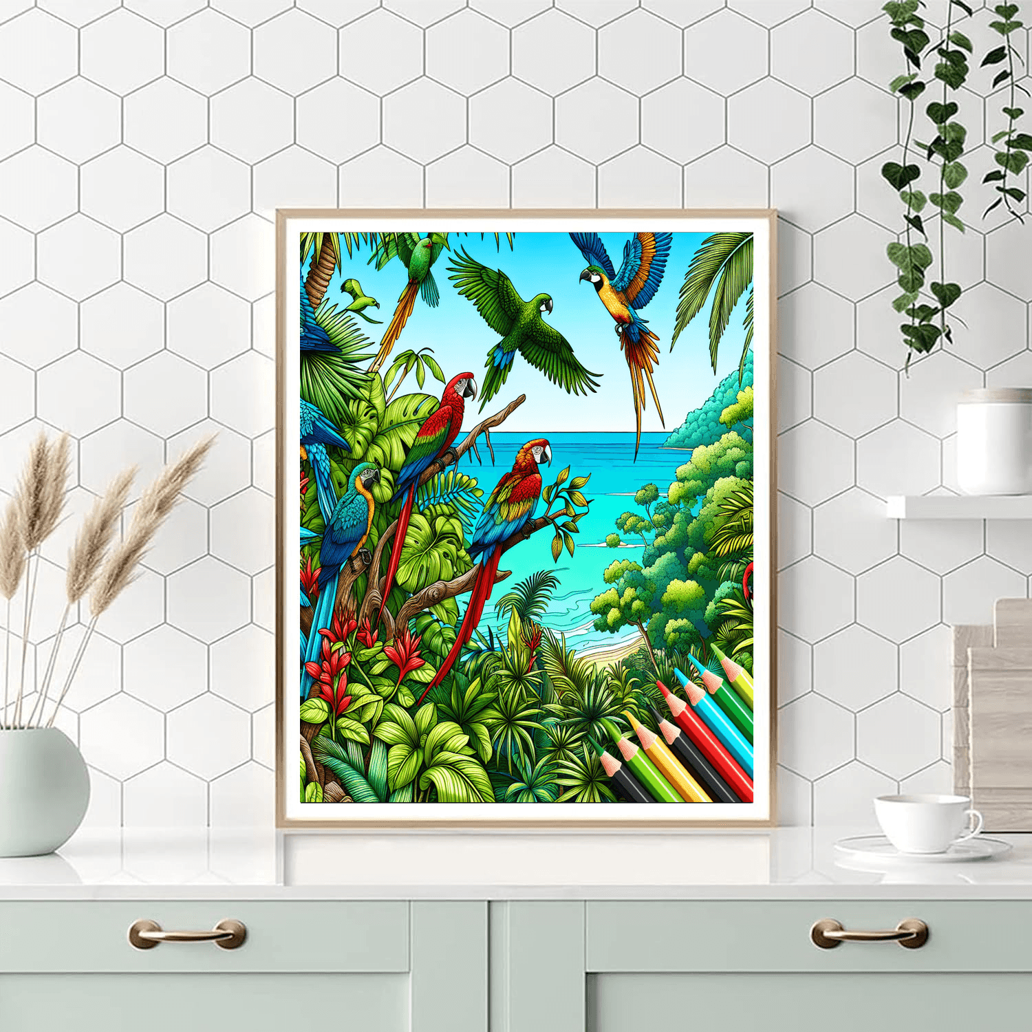Tropical Harmony Paint By Numbers Art
