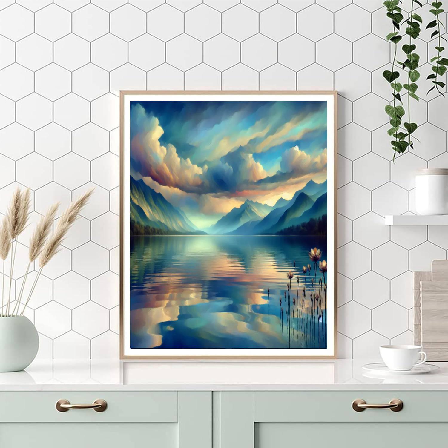 Sublime Lakeside View Paint By Numbers