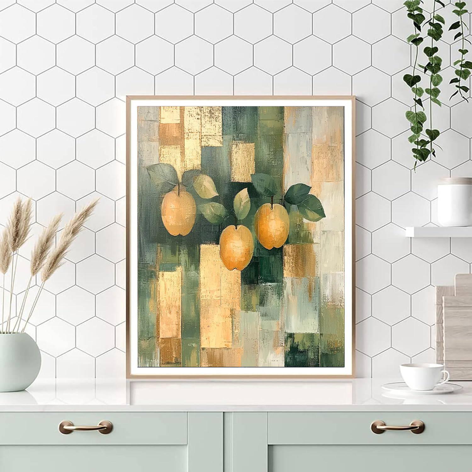 Paul Cézanne Inspired Golden Orchard Delight  Paint By Color