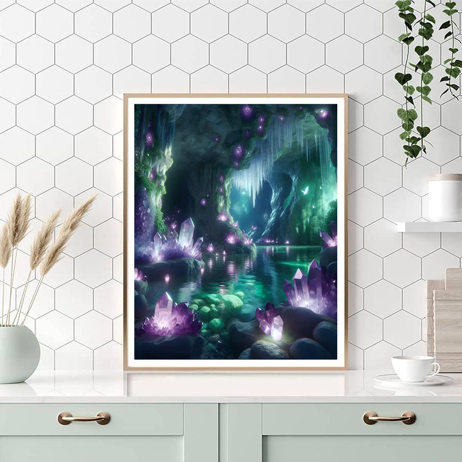 Crystal Cavern Escape Painting By Numbers Kit