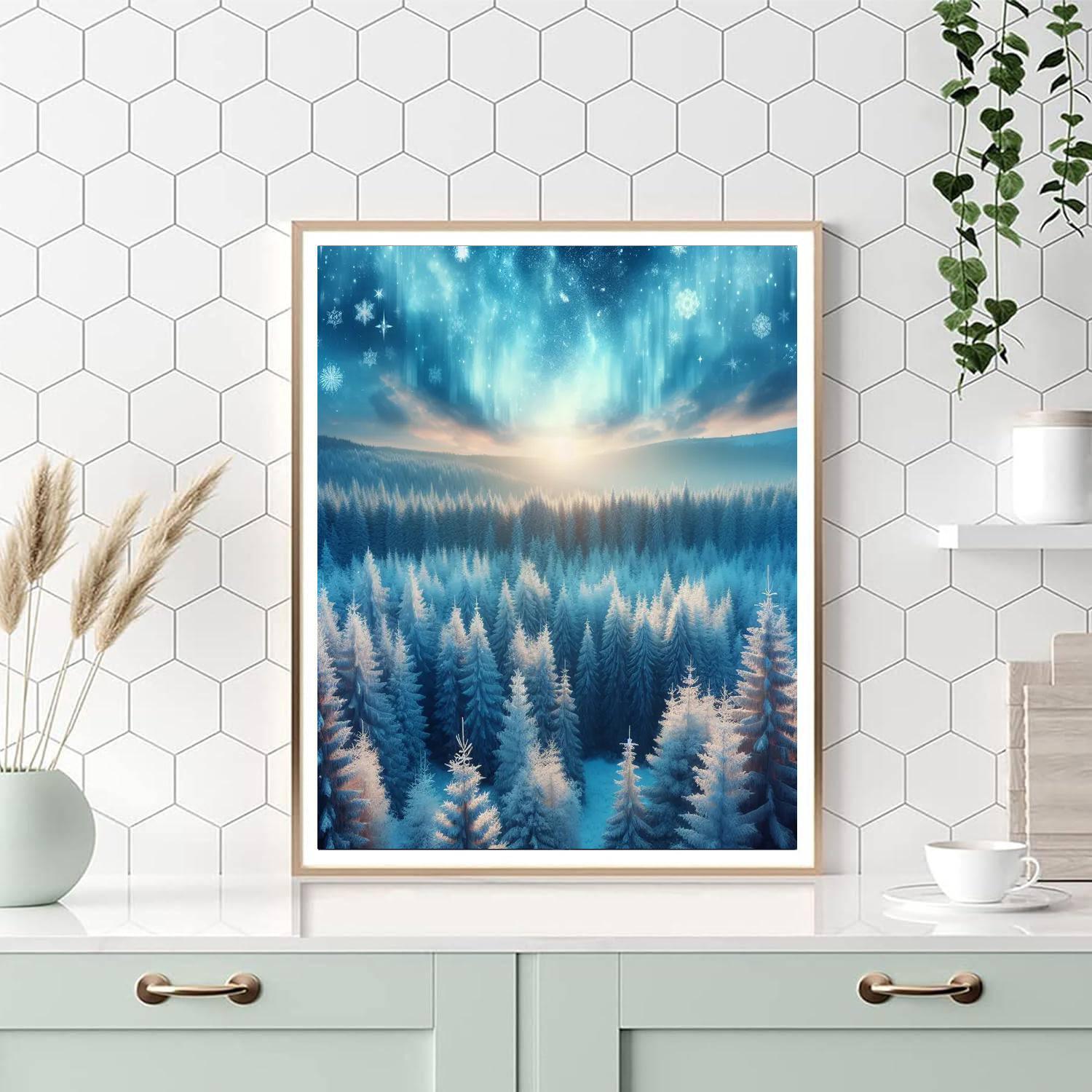 Winter Woodland Enchantment Numbered Painting Kits