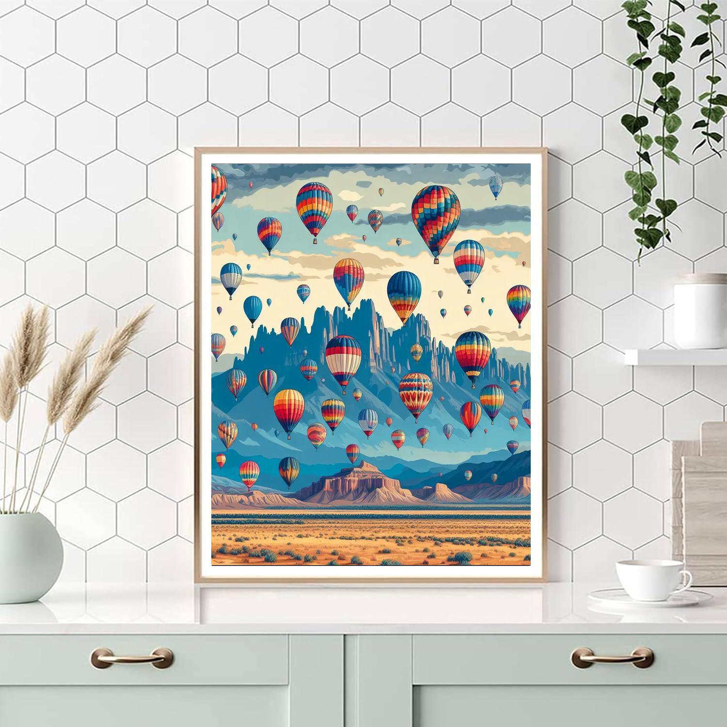 Albuquerque Balloon Festival - New Mexico, Usa Paint By Color