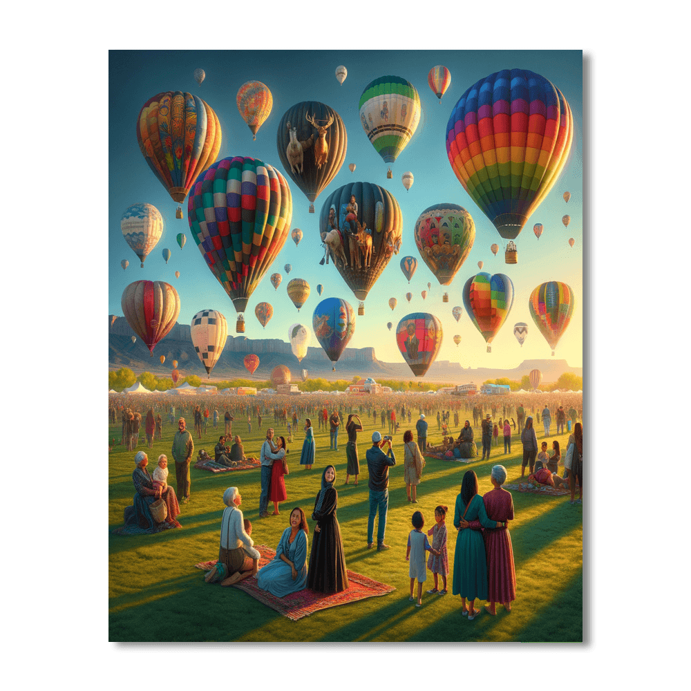 Albuquerque International Balloon Fiesta - New Mexico Paint By Numbers Kits