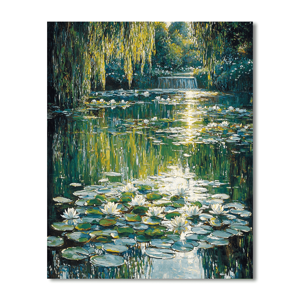 Claude Monet Inspired Monet's Dreamy Pondscape  Paint By Number