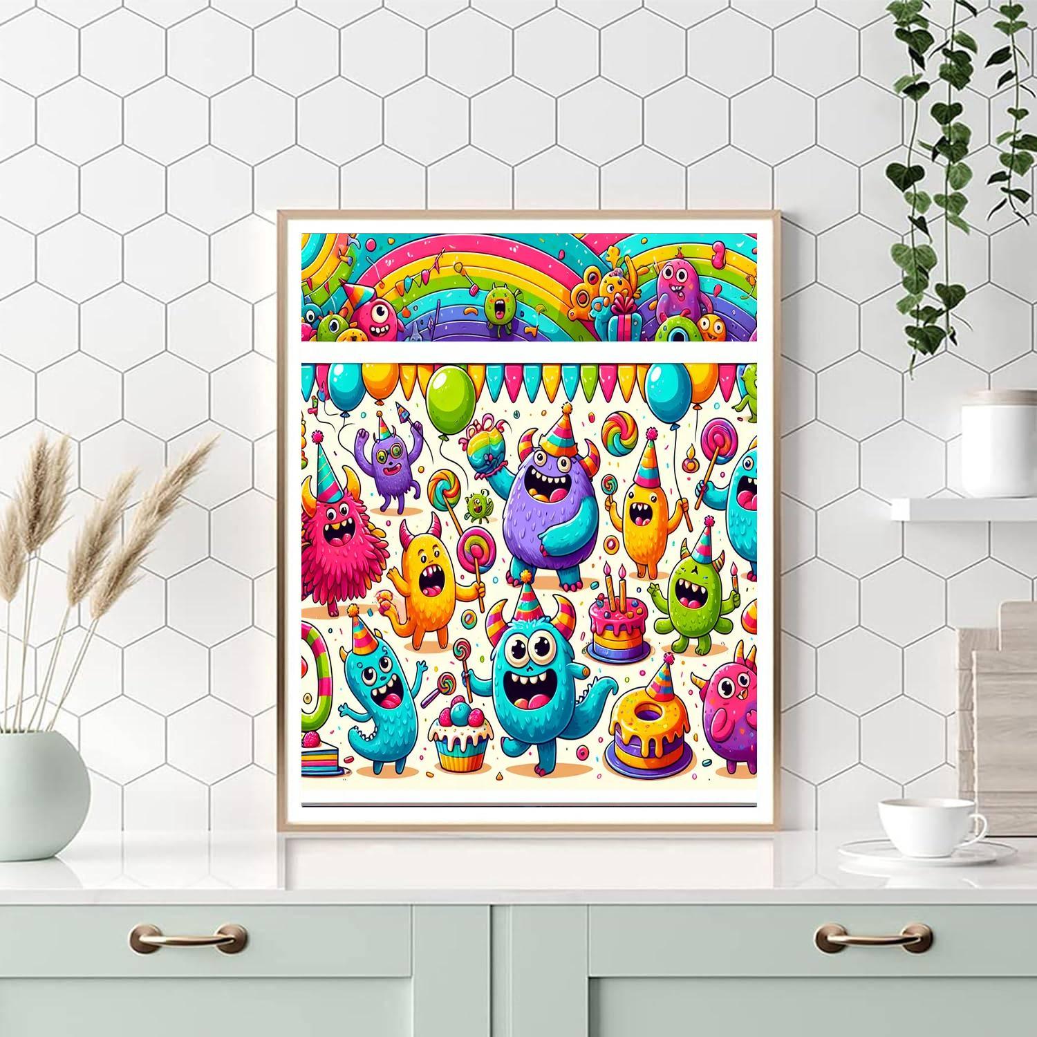 Playful Monster Bash Paint By Number