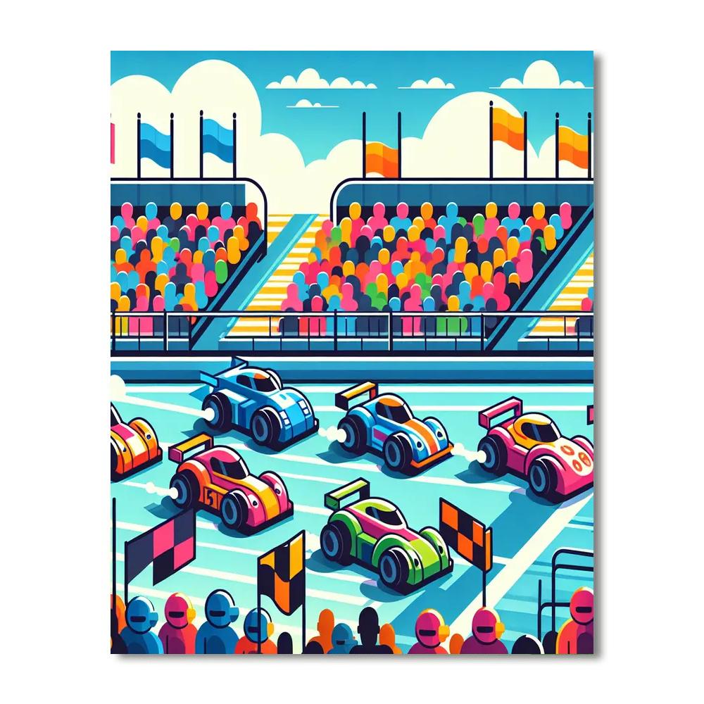 Cool Cars And Racing Paint By Numbers Kits