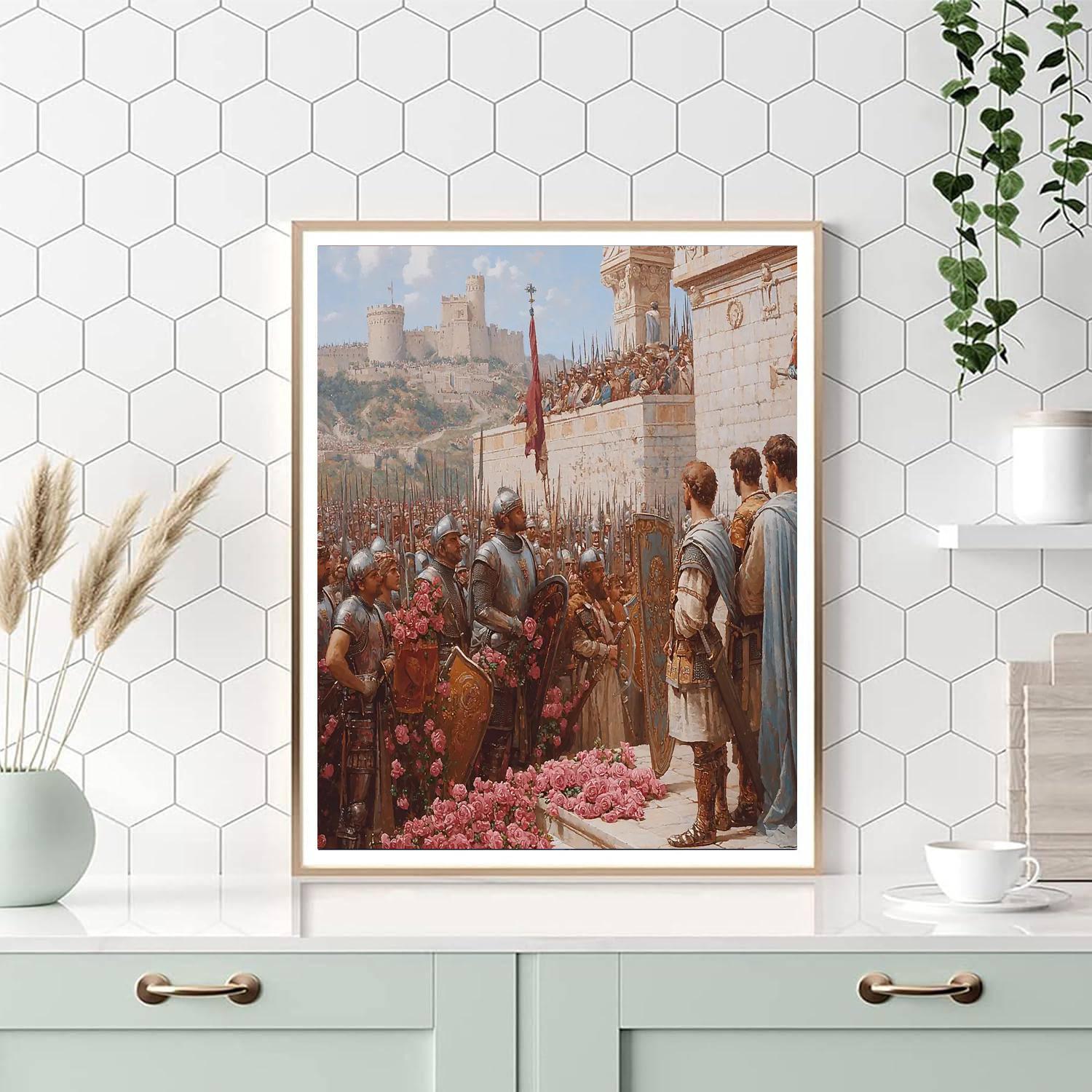 Sir Lawrence Alma-Tadema Inspired Medieval Reverie  Paint By Numbers Kits
