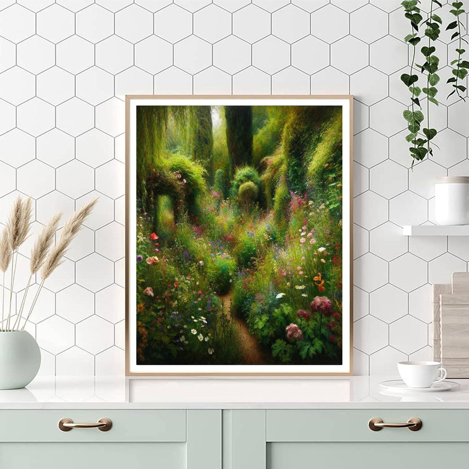 Enchanted Garden's Secret Paint By Numbers Art